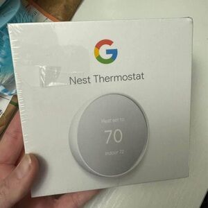Google Nest Thermostat White Smart Home Device